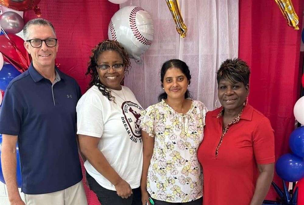 Mr. Shaw, Mrs. Wilson, Mrs. Giri and Ms. Beasley