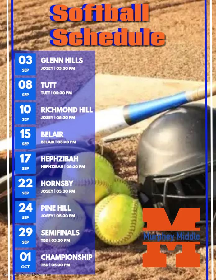 MMS Softball Schedule