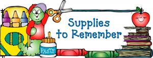 Supplies to Remember