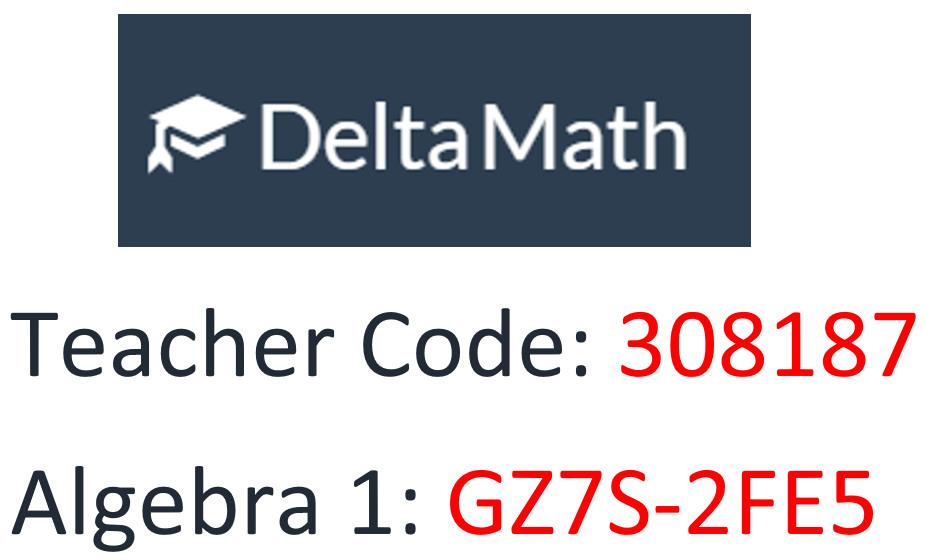 Williams, Gloria / Math / Delta Math: Student Codes & Login Instructions
