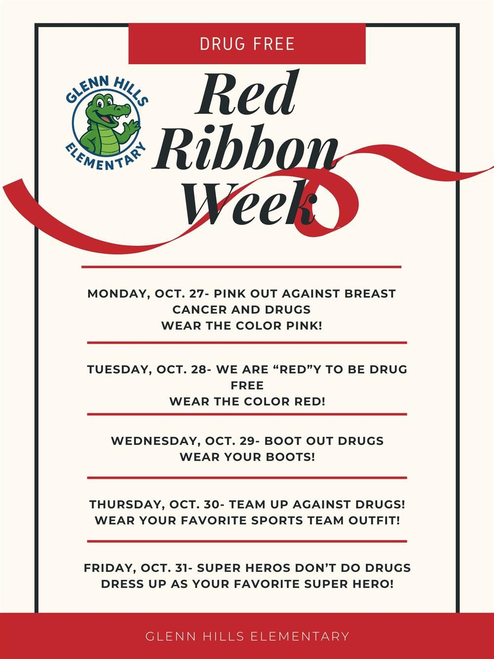 Red Ribbon week Red Ribbon week