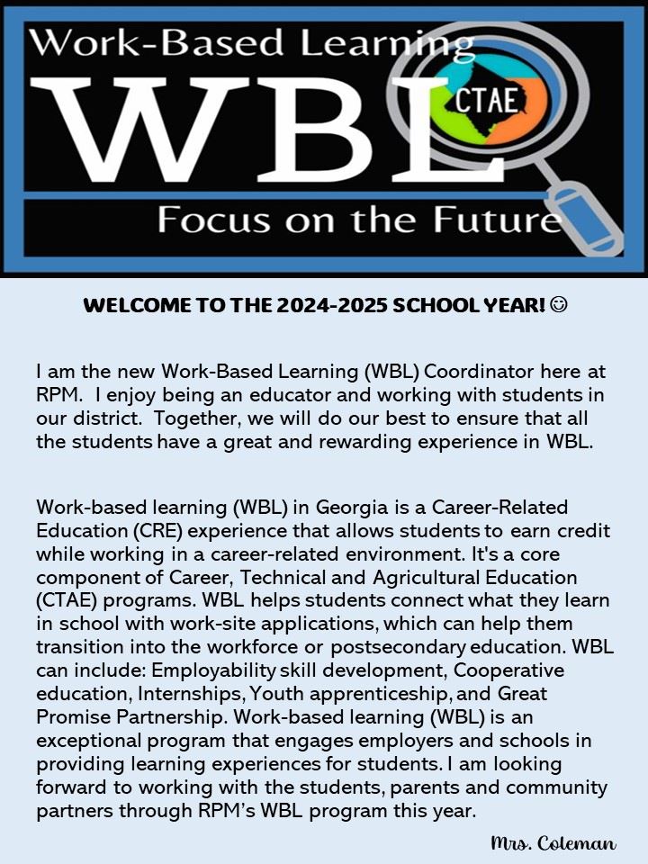 WELCOME TO WBL
