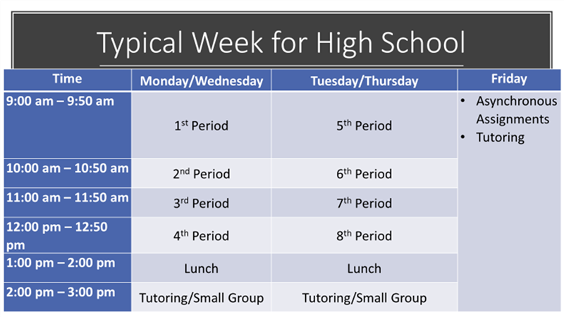 HS Schedule