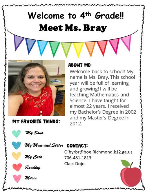 Welcome and Contact Information