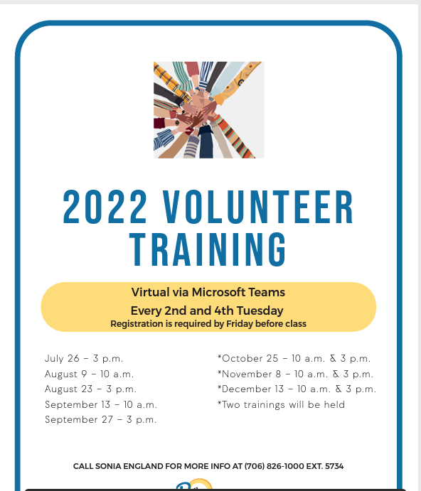 Volunteer Training Dayes