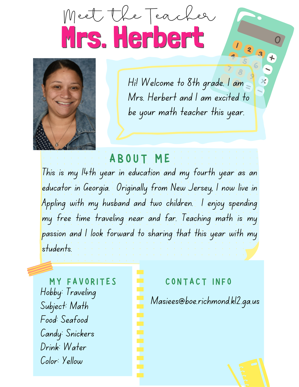 teacher details