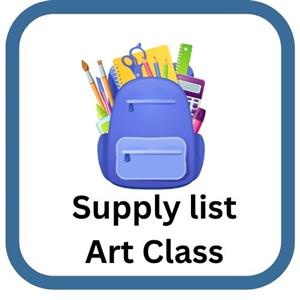 art class supply list