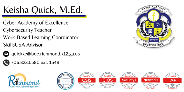 Ms. Quick CAoE WBL Contact Card