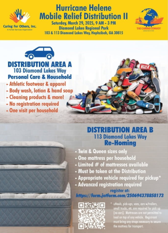 Hurricane Helene: Distribution Relief