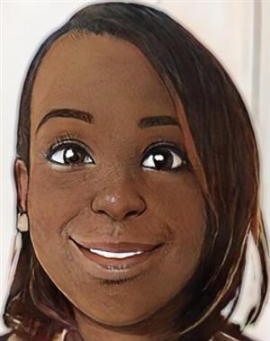 A picture of an African American female