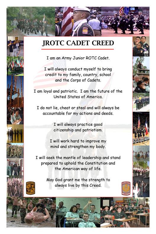 Nixa JROTC Cadet Creed