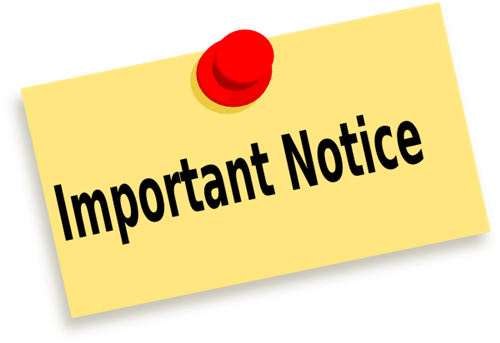 Important Notice Important Notice
