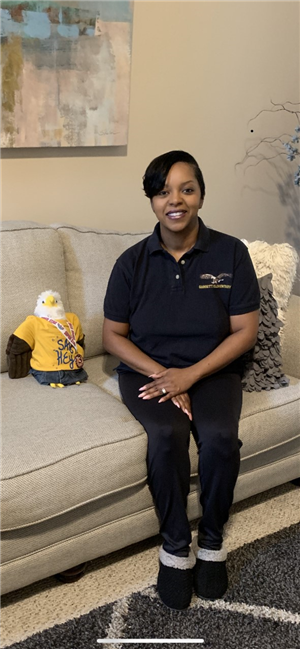 Greetings from Dr. Parkman & Harry the Eagle! 