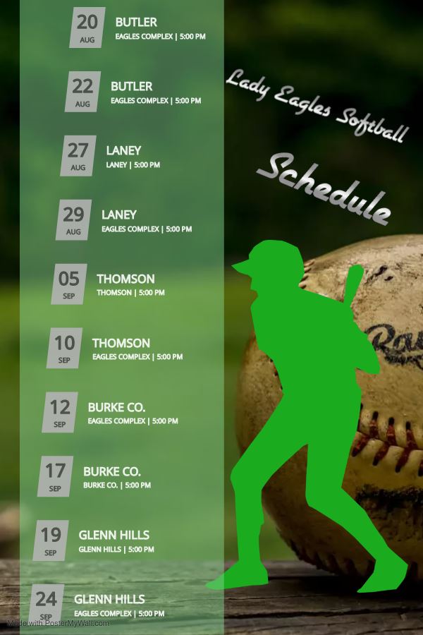 Softball Schedule 2024-25