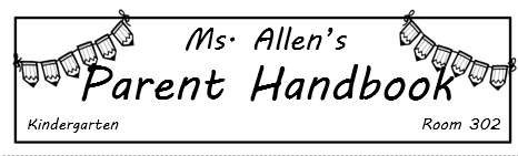 Ms. Allen's parent handbook