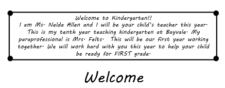 welcome page