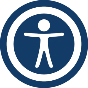 An image of a stick figure in a circle