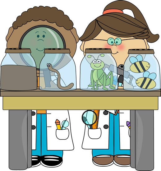 Boy and Girl Examining Bugs