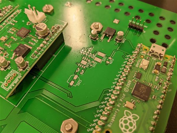 Closeup of circuit board