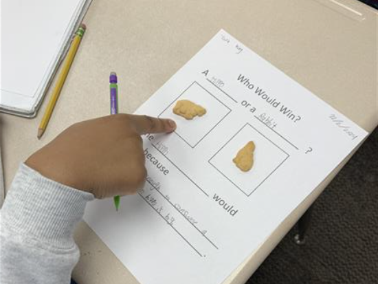 Using animal crackers to practice writing argument